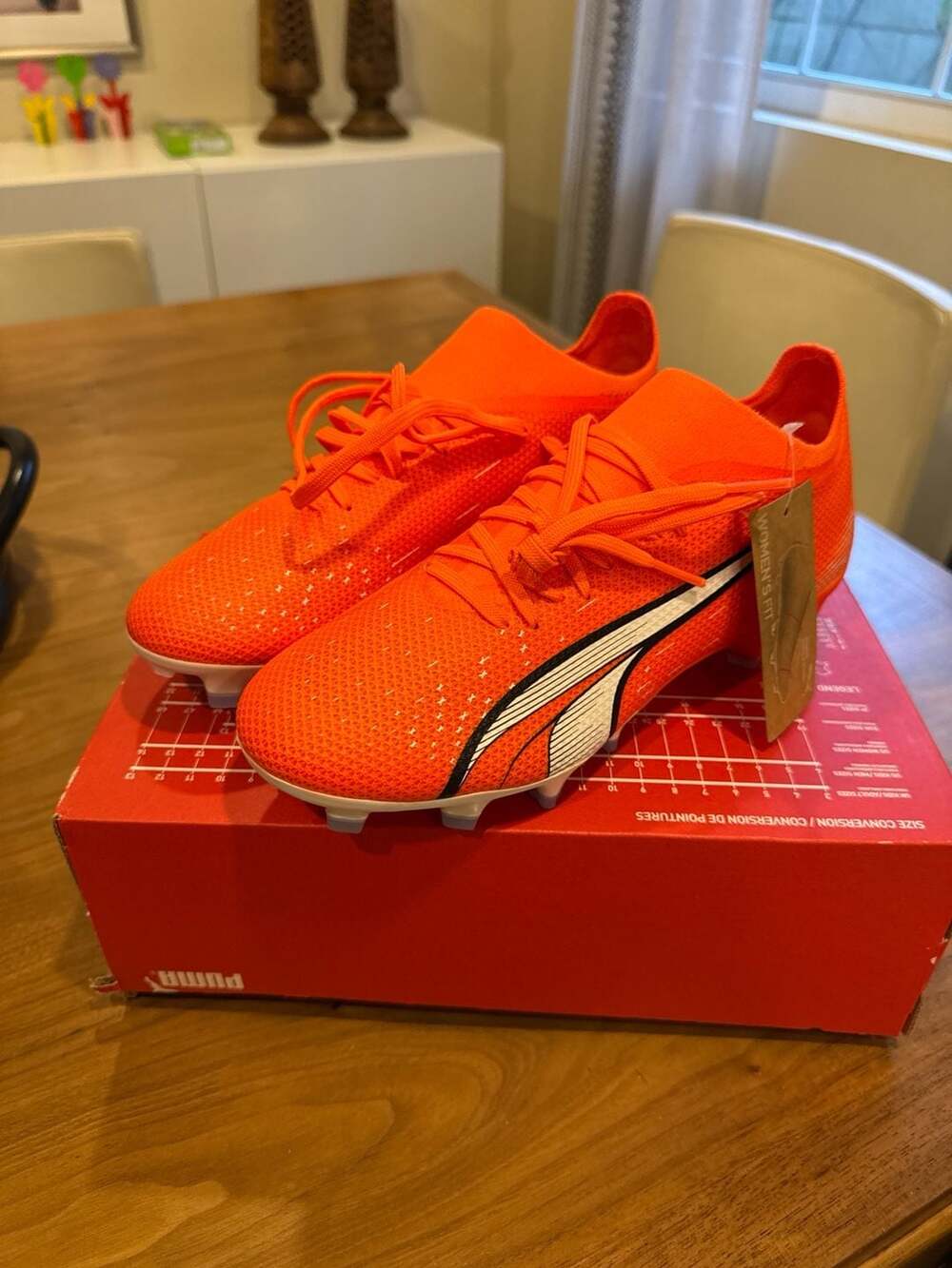 Puma Ultra Match FG/AG Women's Soccer Cleats Orange Size 7W